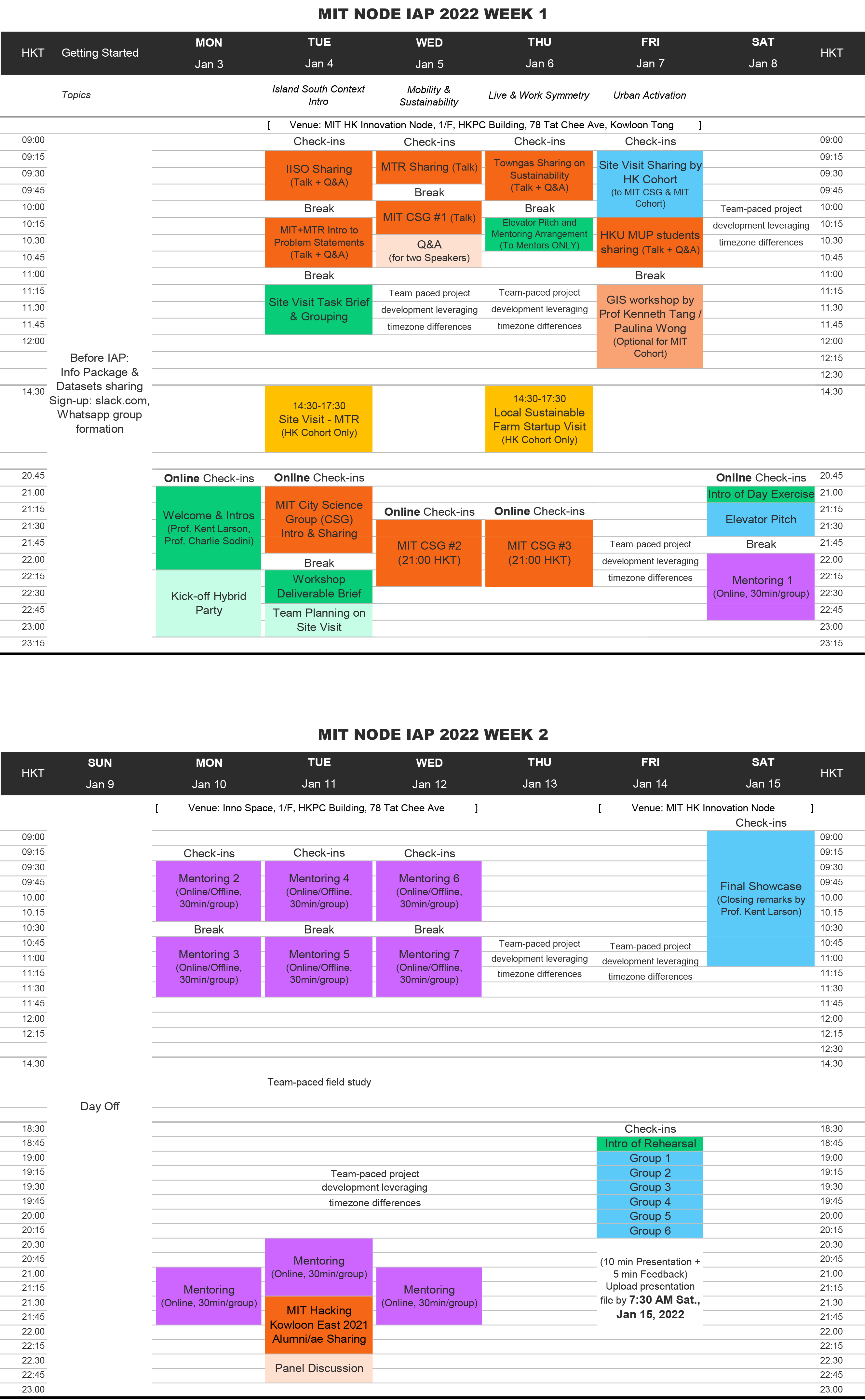 Mit Schedule 2022 Mit Iap 2022 Workshop Announcement | Mens Et Manus